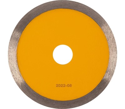 Алмазный диск DENZEL Диск алмазный отрезной 125 х 22,2 мм, сплошной, супертонкий, горячий пресс, мокрое резание 73045