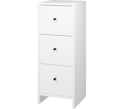 Комод МЕБЕЛЬ-КОМПЛЕКС КВАДРО Комод 3Я-300 Белый/МК (1 кор.)