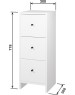 Комод МЕБЕЛЬ-КОМПЛЕКС КВАДРО Комод 3Я-300 Белый/МК (1 кор.)