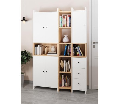 Комод МЕБЕЛЬ-КОМПЛЕКС КВАДРО Комод 3Я-300 Белый/МК (1 кор.)