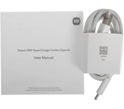Сетевое зарядное устройство XIAOMI 90W HyperCharge Combo (Type-A) (BHR07ZBEU)
