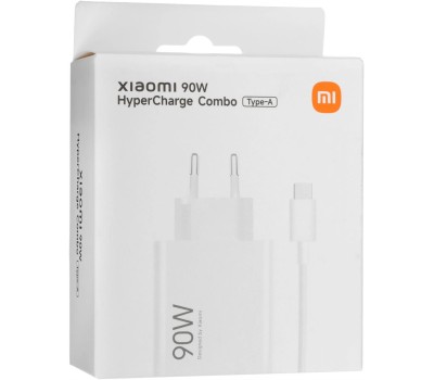 Сетевое зарядное устройство XIAOMI 90W HyperCharge Combo (Type-A) (BHR07ZBEU)