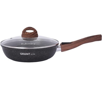 Сковорода KUKMARA Сго243а а/пр литая 24см съемн/руч стекл/кр Granit ultra original