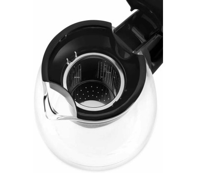Чайный набор KITFORT КТ-6181 2л. 1500Вт черный/нержавеющая сталь корпус: стекло/пластик