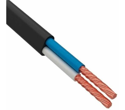 ККЗ Провод ШВВП 2х0,5 мм², 300 м, черный, ГОСТ