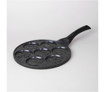 Сковорода AGNESS 932-003 СМАЙЛ с мрамор. а/приг. покрытием d26,5см