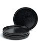 Набор тарелок BRONCO 191-358-1 CHOICE BLACK закусочных 20,5см (4 предмета)