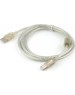GEMBIRD Cablexpert Кабель USB 2.0 Pro, AM/BM, 3м, экран, 2 феррит.кольца, прозрачный (CCF-USB2-AMBM-TR-10)