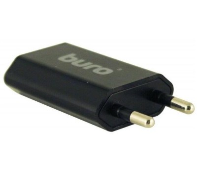 BURO Сетевое зарядное устройство TJ-164b, USB-A, 5Вт, 1A, черный