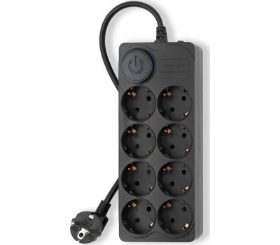 Сетевой фильтр IPPON Сетевой фильтр BK-8-EU-5-10-B, 5м, черный