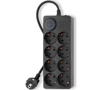 Сетевой фильтр IPPON Сетевой фильтр BK-8-EU-5-10-B, 5м, черный