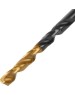 Сверло DENZEL Сверло по металлу, 4 мм, HSS-Tin, Golden Tip, 10 шт. 717209