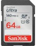 SANDISK Карта памяти SDXC UHS-I Ultra 64 ГБ, 100 МБ/с, Class 10, SDSDUNR-064G-GN3IN, 1 шт
