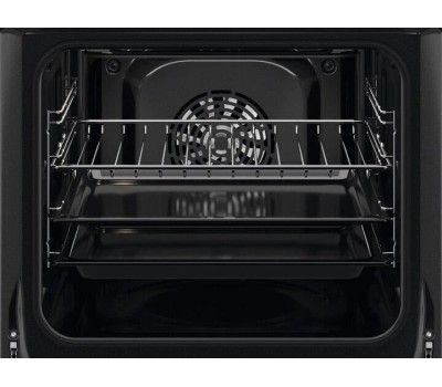 Духовой шкаф электрический ELECTROLUX Духовой шкаф электрический EOF6P76BX, 65л, дверца с 3 стеклами, черный/нержавеющая сталь