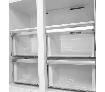 Холодильник LEX Холодильник трехкамерный LCD450MGID Side by Side, инверторный серый