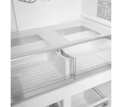 Холодильник LEX Холодильник трехкамерный LCD450MGID Side by Side, инверторный серый