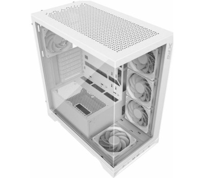 Корпус для ПК XPG Корпус INVADER X WHITE (INVADERXMT-WHCWW) Mid-Tower Gaming ATX PC Case with Panoramic View, Tempered Glass Panels, and RGB Lighting Black