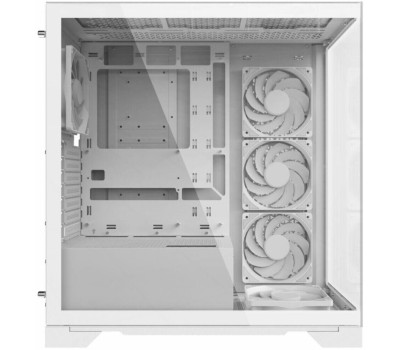 Корпус для ПК XPG Корпус INVADER X WHITE (INVADERXMT-WHCWW) Mid-Tower Gaming ATX PC Case with Panoramic View, Tempered Glass Panels, and RGB Lighting Black