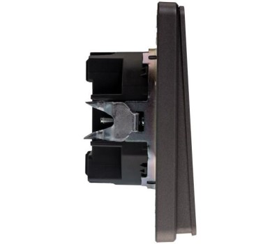 KRANZ Выключатель ROUND 2 кл проходной (переключатель) 10А с/у титан