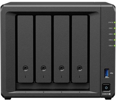 SYNOLOGY СХД настольное исполнение 4BAY NO HDD DS925+