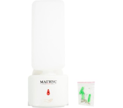 МАГНУС - Дозатор СЕНСОРНЫЙ, для жидкого МЫЛА, пластик АБС, БЕЛЫЙ, 1000 мл, питание 4АА 675