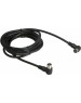 Коаксильный кабель REXANT (18-0014) TV PLUG-TV JACK 3м угловой, черный