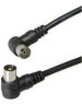 Коаксильный кабель REXANT (18-0014) TV PLUG-TV JACK 3м угловой, черный