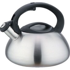 WEBBER BE-0587 Чайник нерж со свистком 3л, сатин
