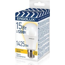 Лампа ERGOLUX (14308) LED-A60-15W-E27-3K