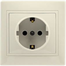 Розетка SMARTBUY (SBE-01i-16-S1-Z-c) Венера, 1-местная, бежевый