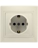 Розетка SMARTBUY (SBE-01i-16-S1-Z-c) Венера, 1-местная, бежевый