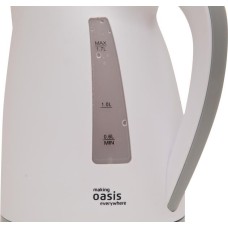 Чайник электрический OASIS K-3PWG белый+серый, 1,7л