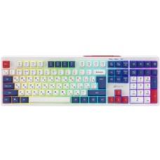 Клавиатура OKLICK Клавиатура Оклик 725G белый/красный USB Multimedia for gamer LED (2070294) кабель 1.8м