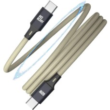 Кабель AKSBERRY (6900327540019) X164 Magnetic Type C - Type C, бежевый