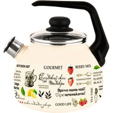 Чайник APPETITE 4с209я Шедевры эмал 3,0л со свистком