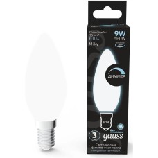 GAUSS Упаковка ламп LED E14, свеча, 9Вт, 103201209-D, одна шт