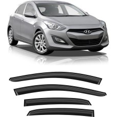 Дефлекторы CORSAR Дефлекторы Hyundai i30 II GD 12-16 хетчбек, нак., 4шт