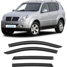 Дефлекторы CORSAR Дефлекторы SsangYong Rexton II 06-12 кроссовер, нак., 4шт