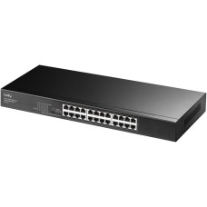 Коммутатор CUDY Коммутатор 24-Port Gigabit Rackmount Light Managed Switch 24-Port Gigabit Rackmount Light Managed Switch 24 Gigabit RJ45 Ports, 19-inch Rack-mountable Steel Case(Rack-Mount kits included), Power Saving, Plug & Play, Managed/VLAN/Extend wor