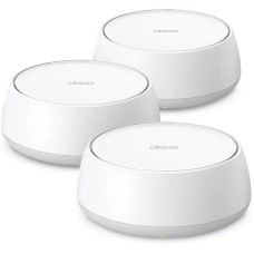 TP-LINK Бесшовный Mesh роутер Deco BE25, Wi-Fi 7, BE3600, 2.4/5ГГц, 2 WAN/LAN, белый, 3 шт. в комплекте [deco be25(3-pack)]