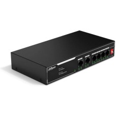 Коммутатор DAHUA Коммутатор 6-port 10/100M RJ45 4-port PoE Switch, 36W, Metal case
