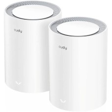 CUDY Бесшовный Mesh роутер M3600, Wi-Fi 7, BE3600, 2.4/5ГГц, 3 LAN, 1 WAN/LAN, белый, 2 шт. в комплекте [m3600(2-pack)]