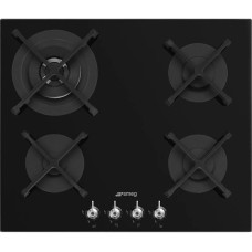SMEG Газовая варочная панель Classica PV364N, 4 конфорки, закаленное стекло, черный