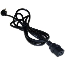 LANMASTER Шнур питания LAN-PP19/SHA-0.5-BK C19-Schuko проводник.:3x1.5мм2 0.5м 220В 16А черный