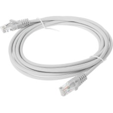 SUPRLAN Патч-корд 10-0144 UTP RJ-45 вил.-вилка RJ-45 кат.5E 3м серый LSZH 26AWG
