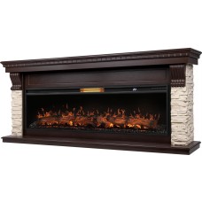 Камин электрический ROYAL THERMO Каминокомплект: Очаг Aurora RTFP/P-AR60LS, портал Michigan 60, камень мол., шп. тем.дуб