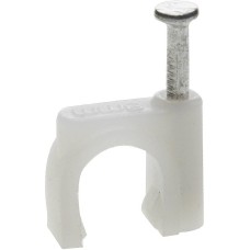 ЗУБР СД-К, 7 мм, 50 шт, круглая скоба-держатель с оцинкованным гвоздем, Профессионал (45111-07)