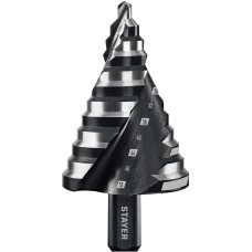 STAYER Pro-Max 6-52мм, 12 ступеней, винтовая спираль, сверло ступенчатое (29661-6-52-12)