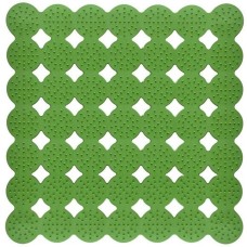 MULTIDOM Коврик для душа массажный, 43х45 см (зеленый) ПТ72-66