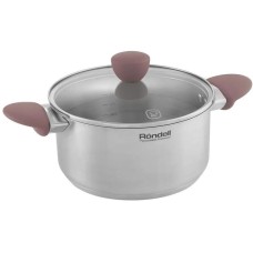 RONDELL Кастрюля Bueno RDS-1587 2.8л. d=20см (с крышкой) стальной